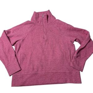 Nike quarter zip sweater pink small